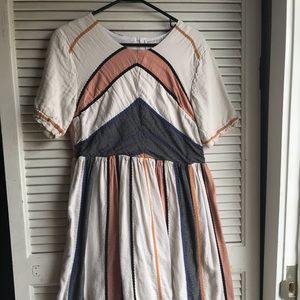 Piper & Scoot Striped Midi Dress
